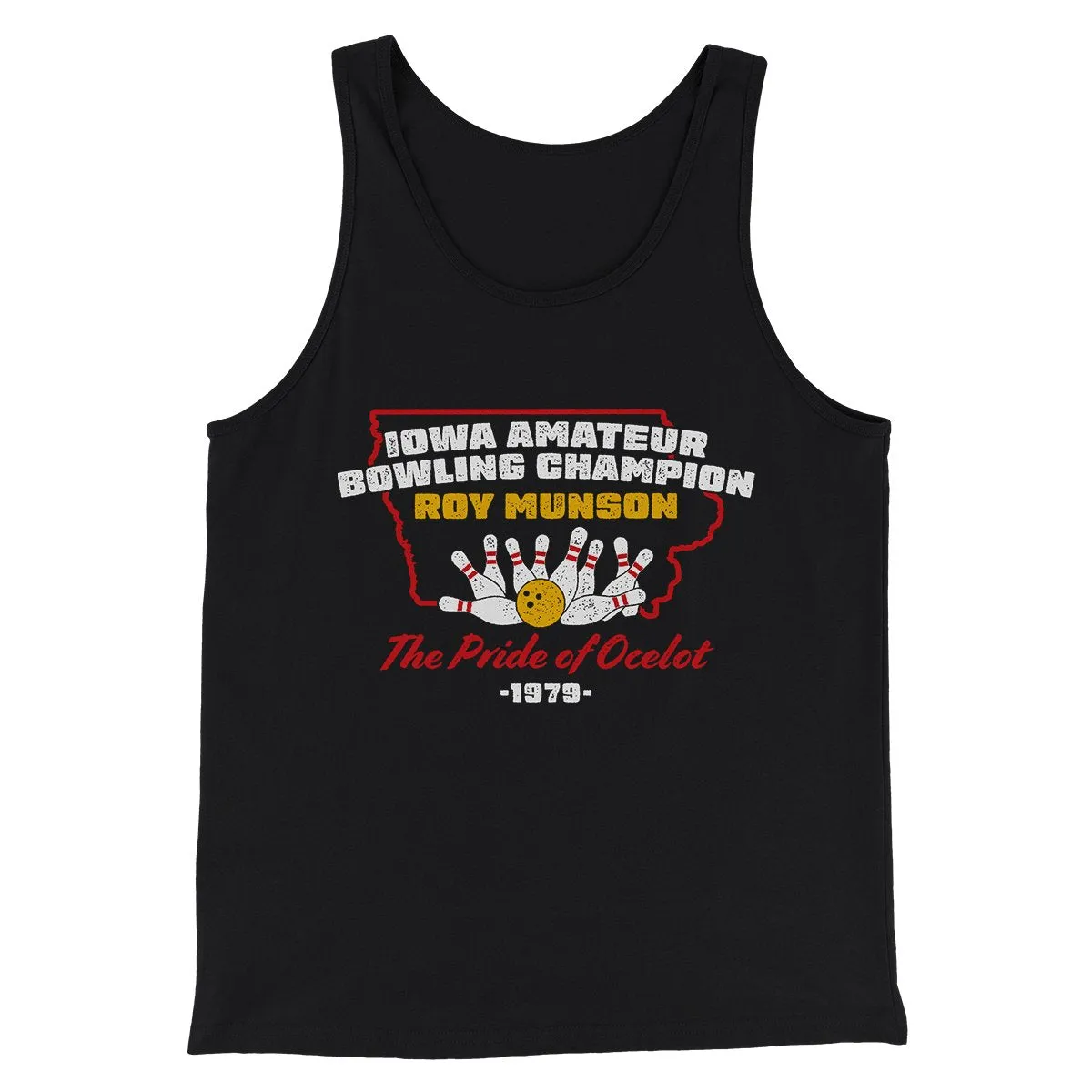 Iowa Amateur Bowling Champion Funny Movie Men/Unisex Tank Top