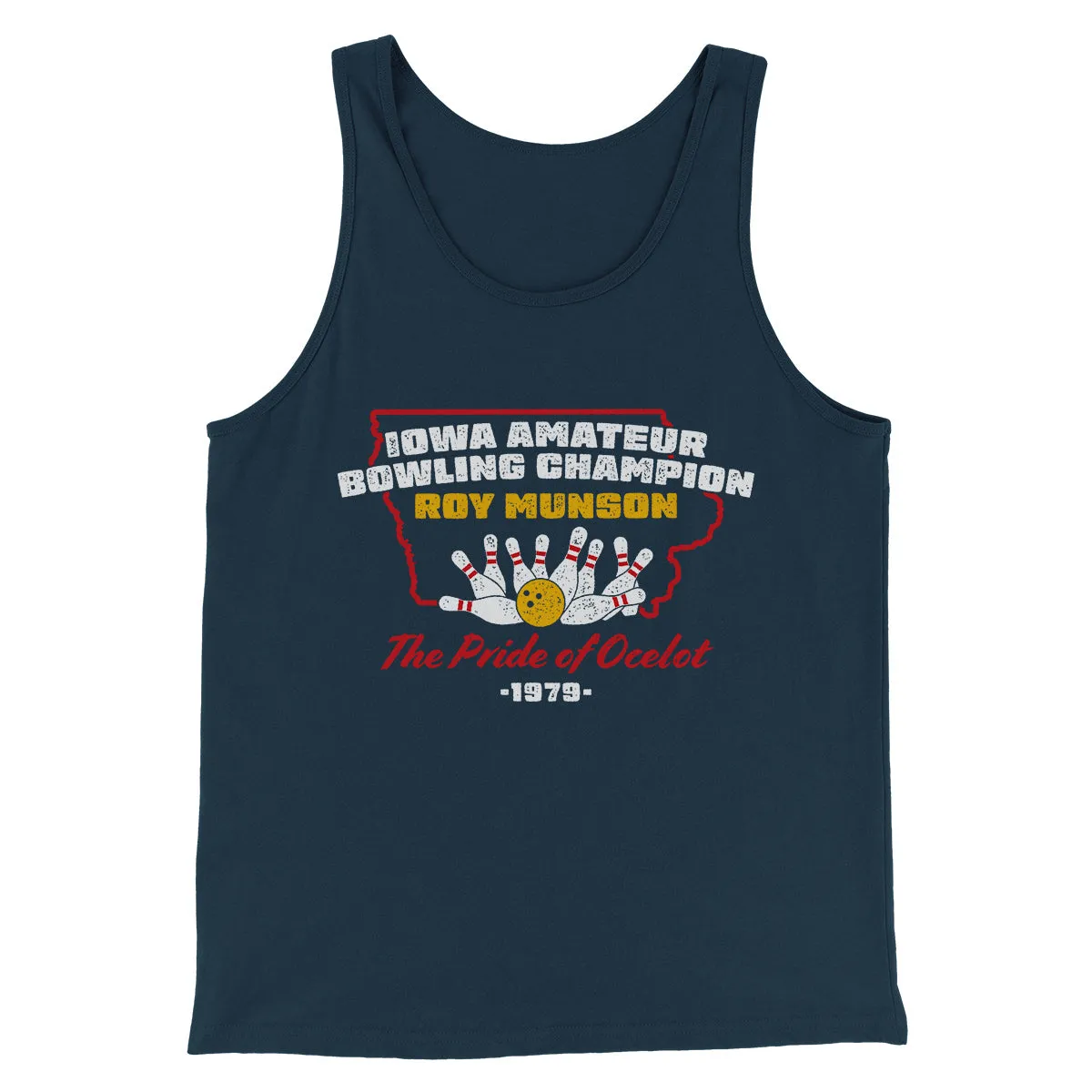 Iowa Amateur Bowling Champion Funny Movie Men/Unisex Tank Top