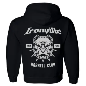 Ironville BARBELL PITBULL Pullover Hoodie Sweatshirt