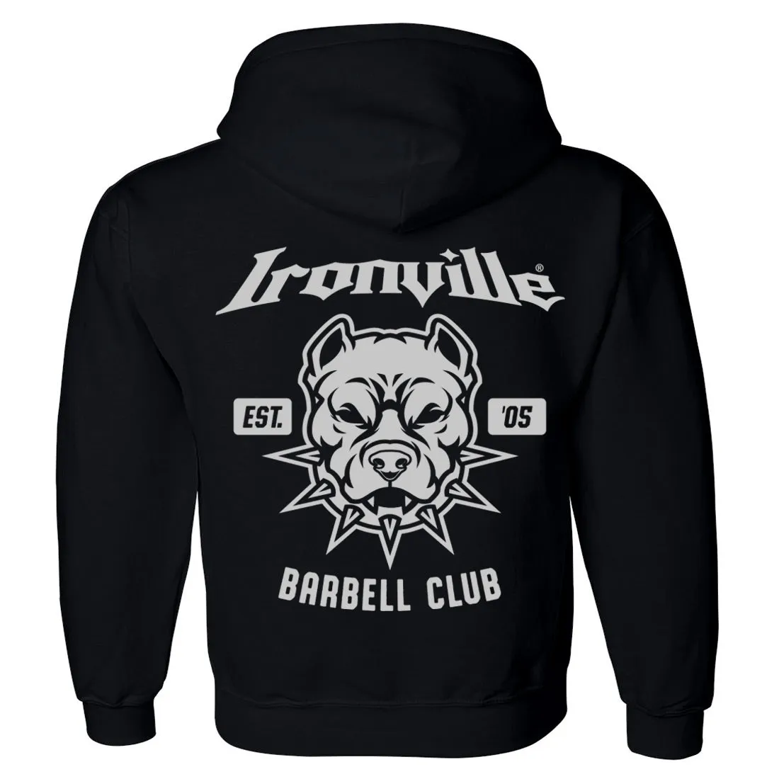 Ironville BARBELL PITBULL Pullover Hoodie Sweatshirt