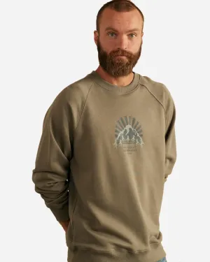 Isbjerg Tværs Crewneck - Smokey Olive