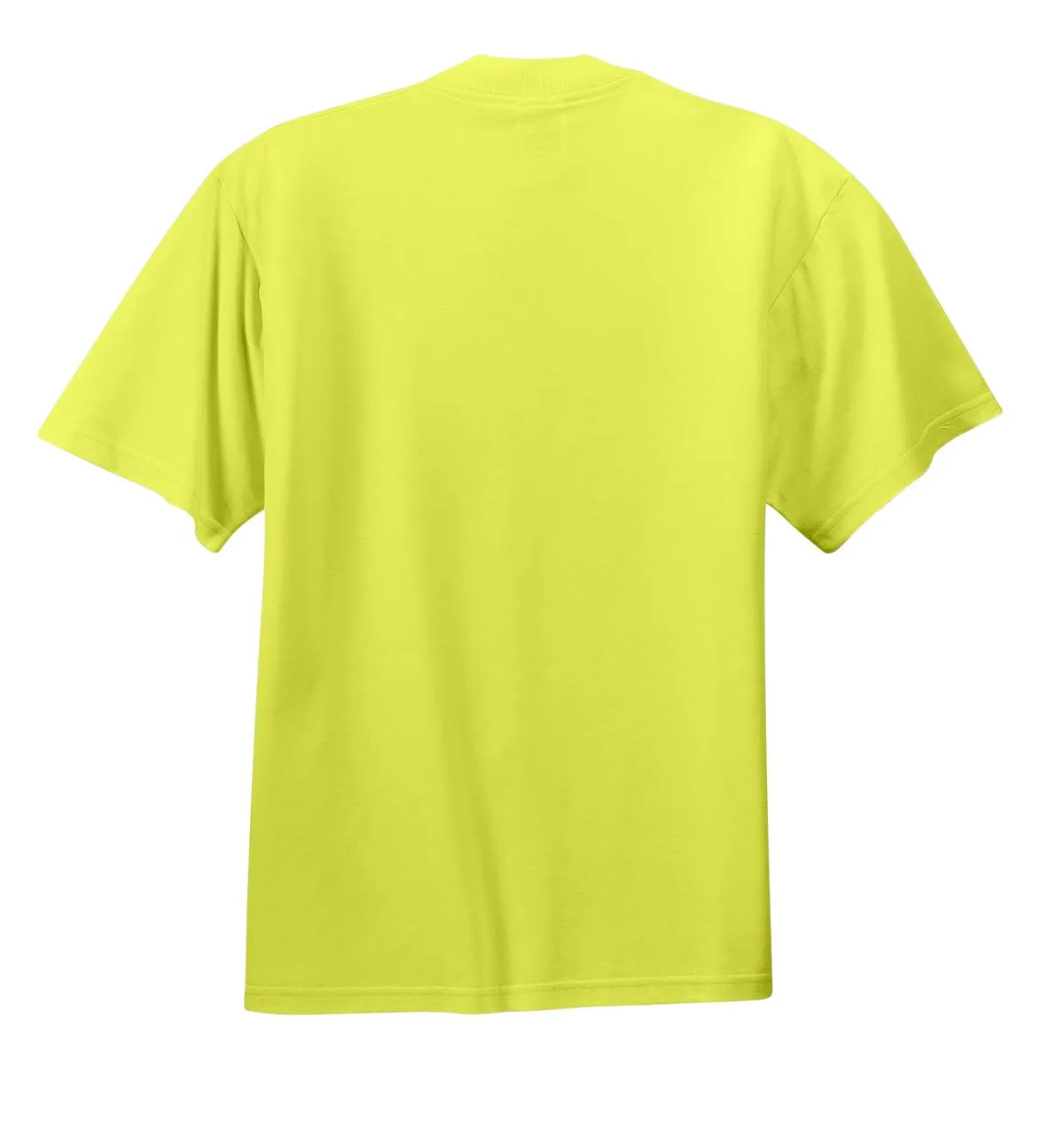 Jerzees  Dri-Power 50/50 Cotton/Poly T-Shirt.  29M Safety Green