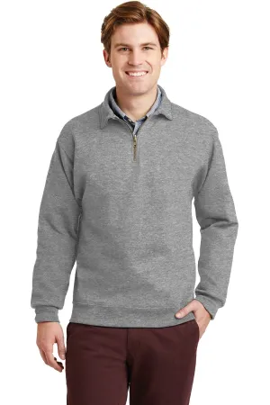 Jerzees Super Sweats NuBlend 1/4-Zip Sweatshirt with Cadet Collar.  4528M Oxford