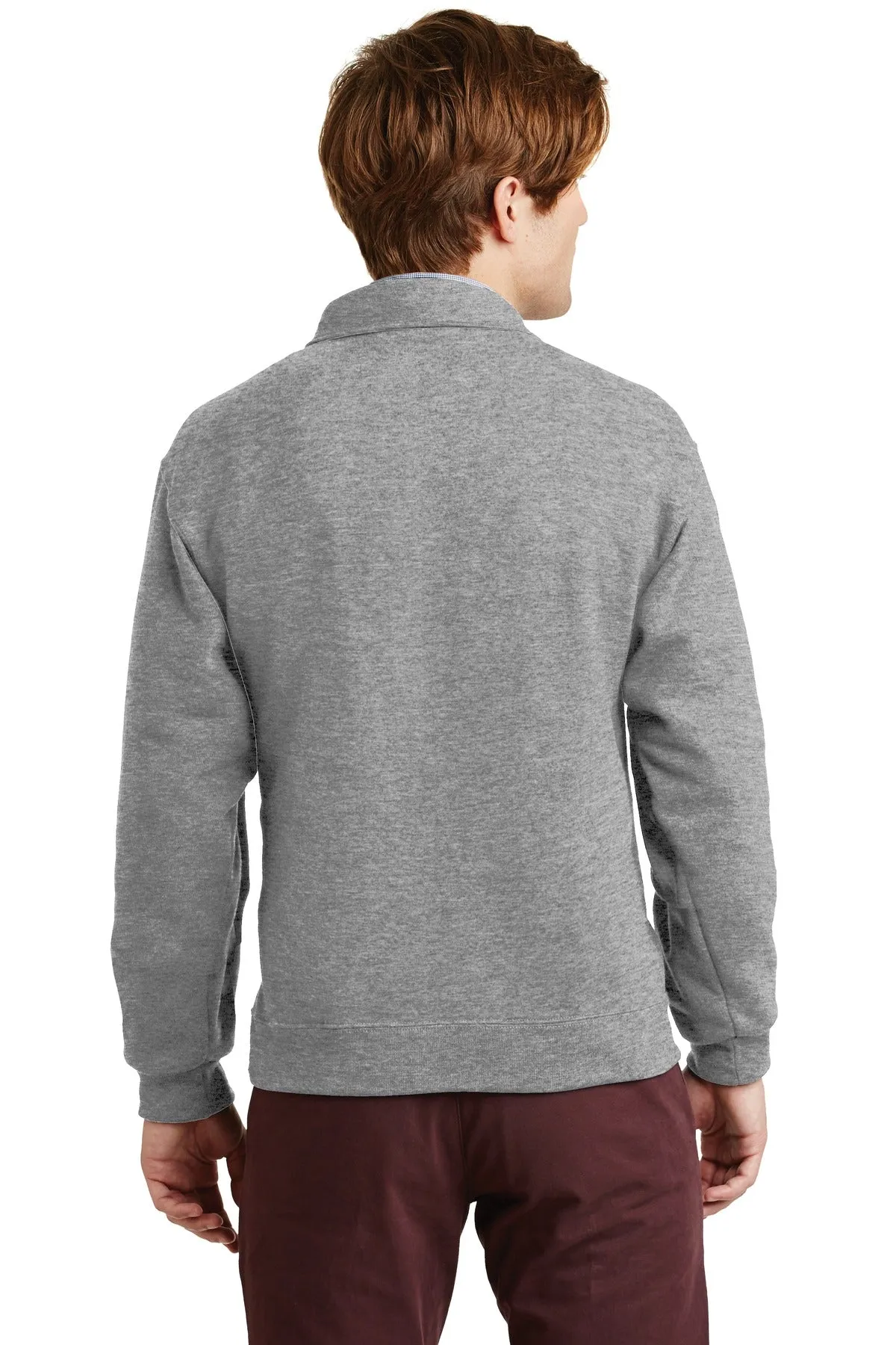Jerzees Super Sweats NuBlend 1/4-Zip Sweatshirt with Cadet Collar.  4528M Oxford