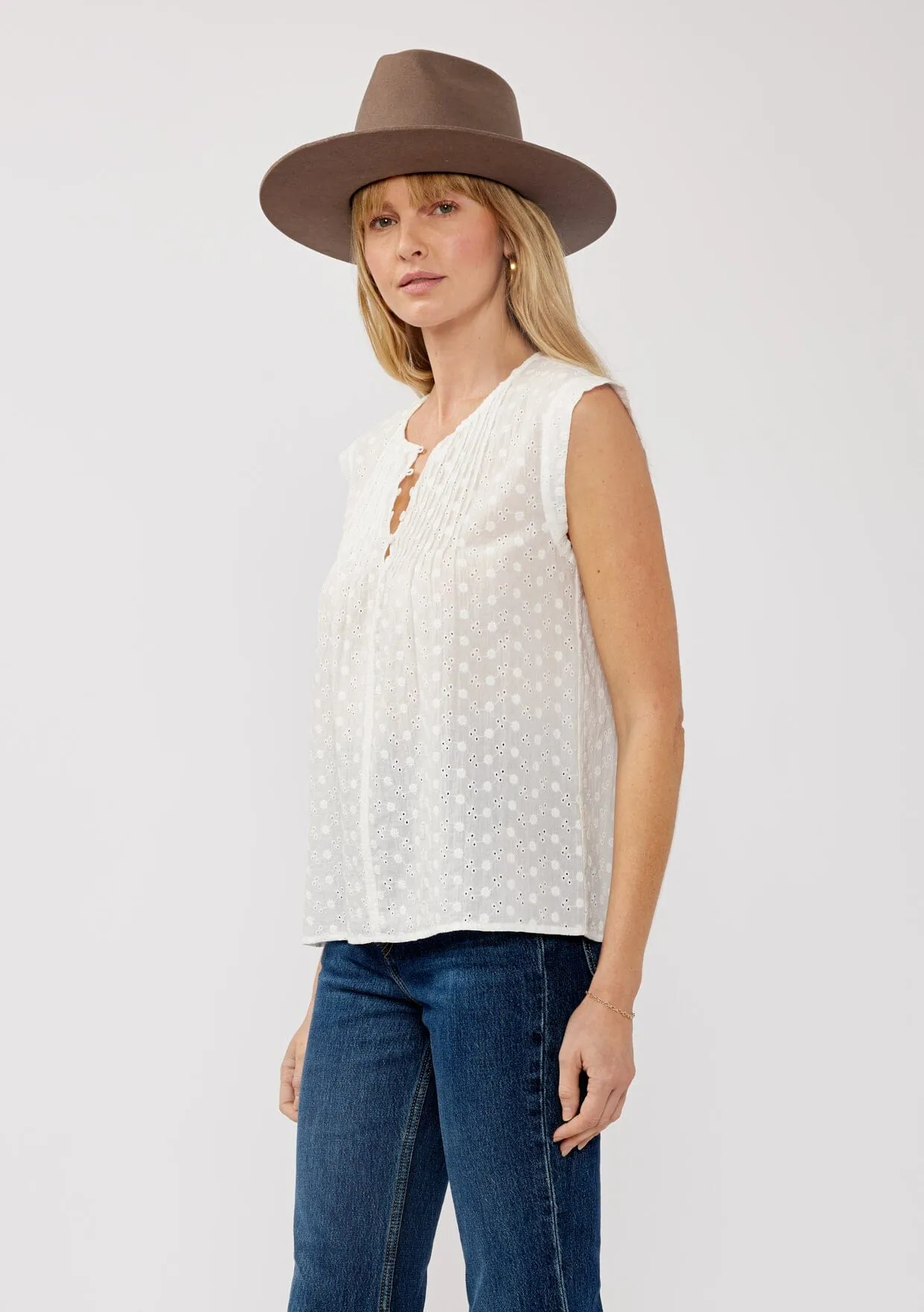 Jess Embroidered Tank Top