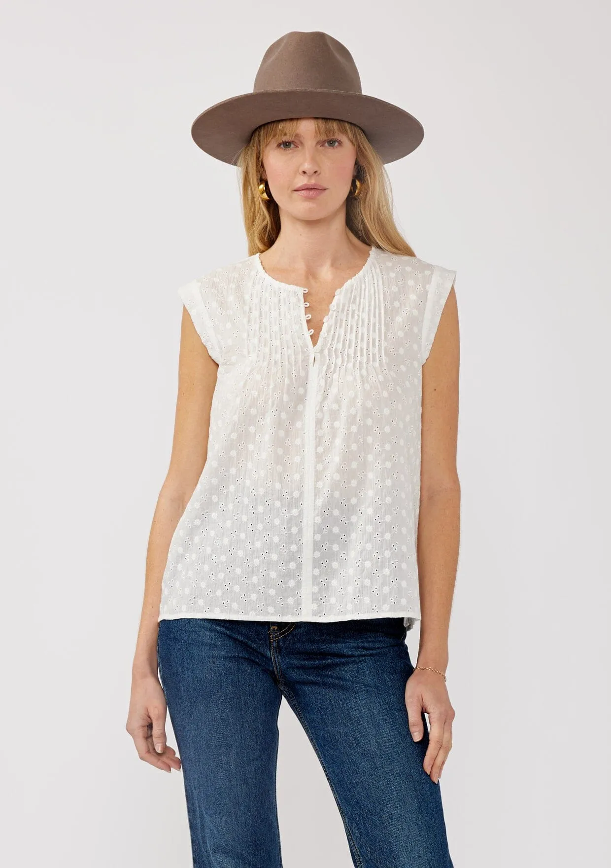 Jess Embroidered Tank Top