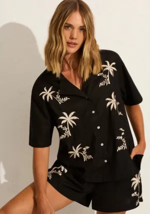 Joe Button Through Shirt- Palm