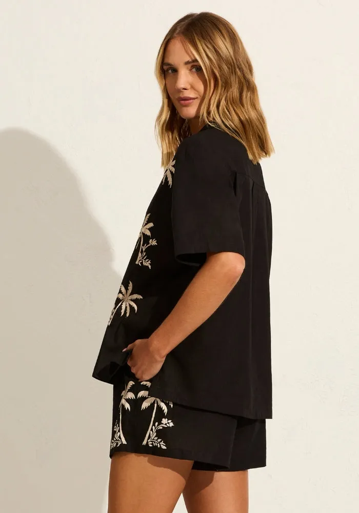 Joe Button Through Shirt- Palm