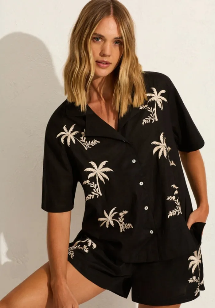 Joe Button Through Shirt- Palm