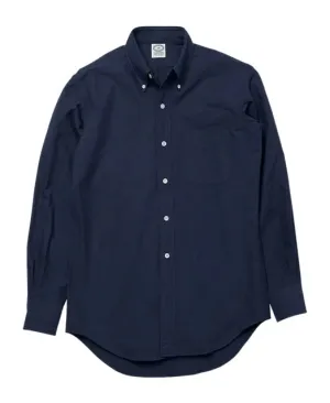 Kamakura Vintage Ivy Plain Oxford Button Down Shirt - Navy