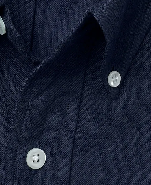 Kamakura Vintage Ivy Plain Oxford Button Down Shirt - Navy