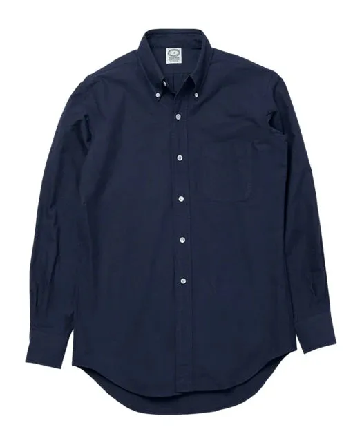 Kamakura Vintage Ivy Plain Oxford Button Down Shirt - Navy