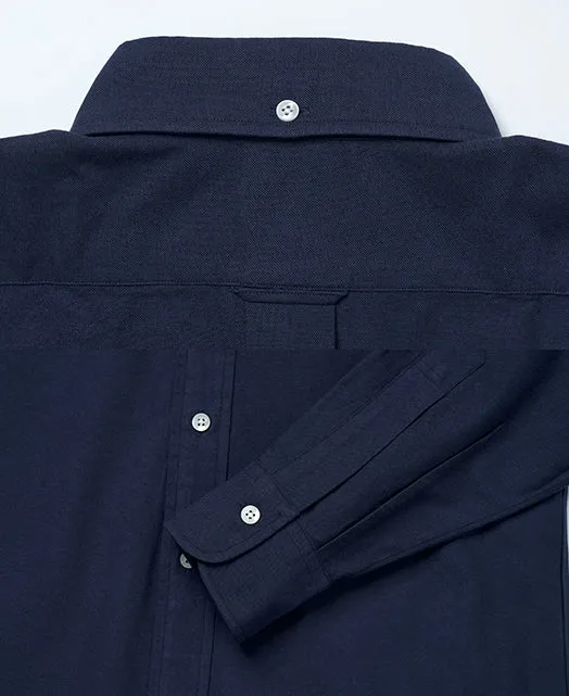 Kamakura Vintage Ivy Plain Oxford Button Down Shirt - Navy