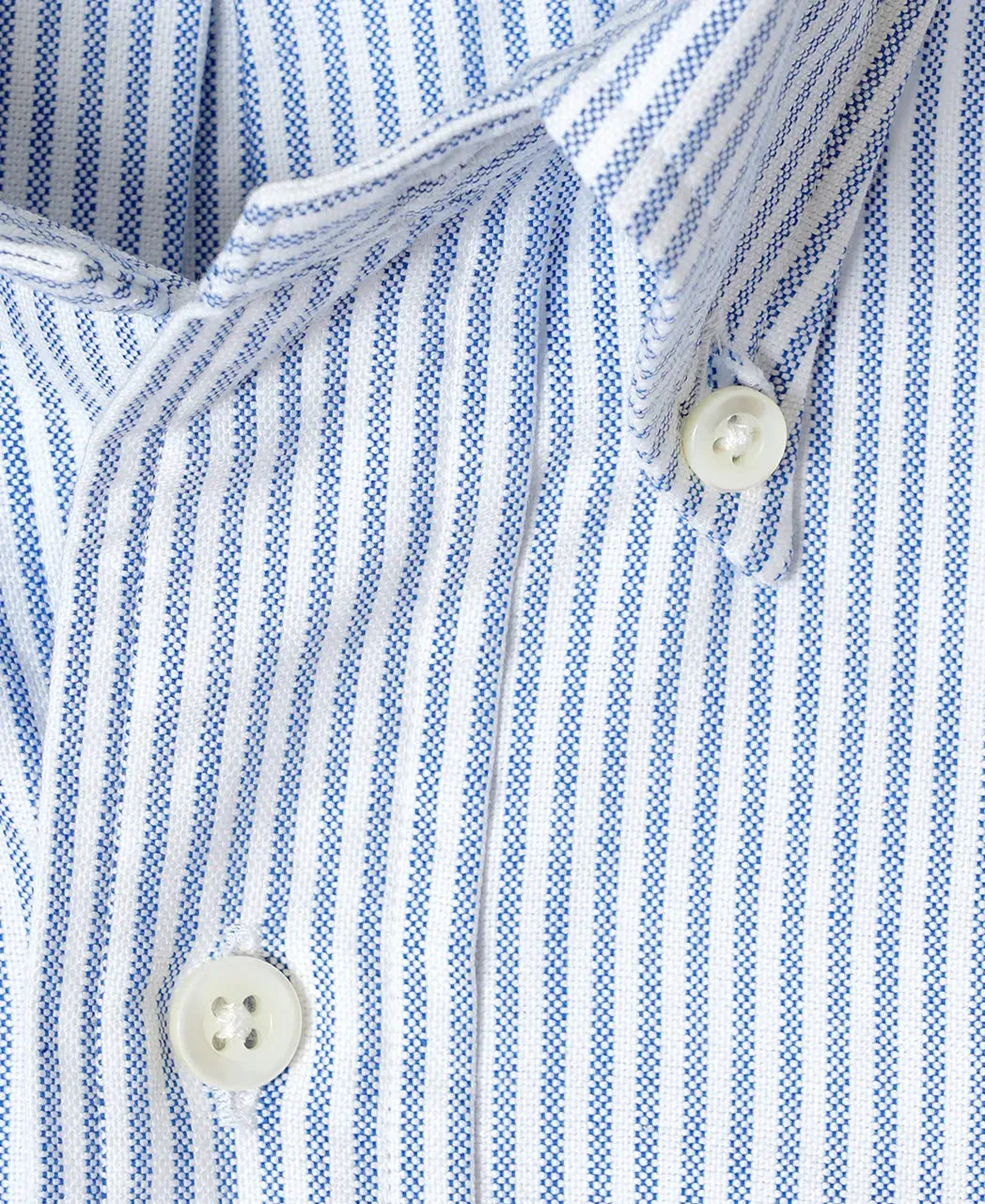 Kamakura Vintage Ivy Stripe Oxford Button Down Shirt - Blue