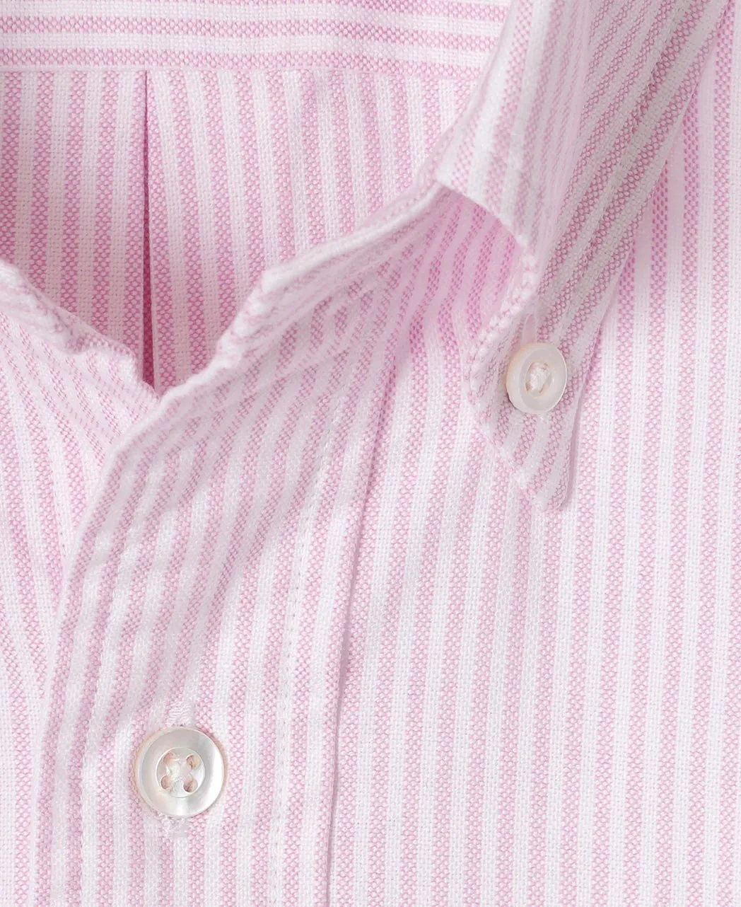 Kamakura Vintage Ivy Stripe Oxford Button Down Shirt - Pink