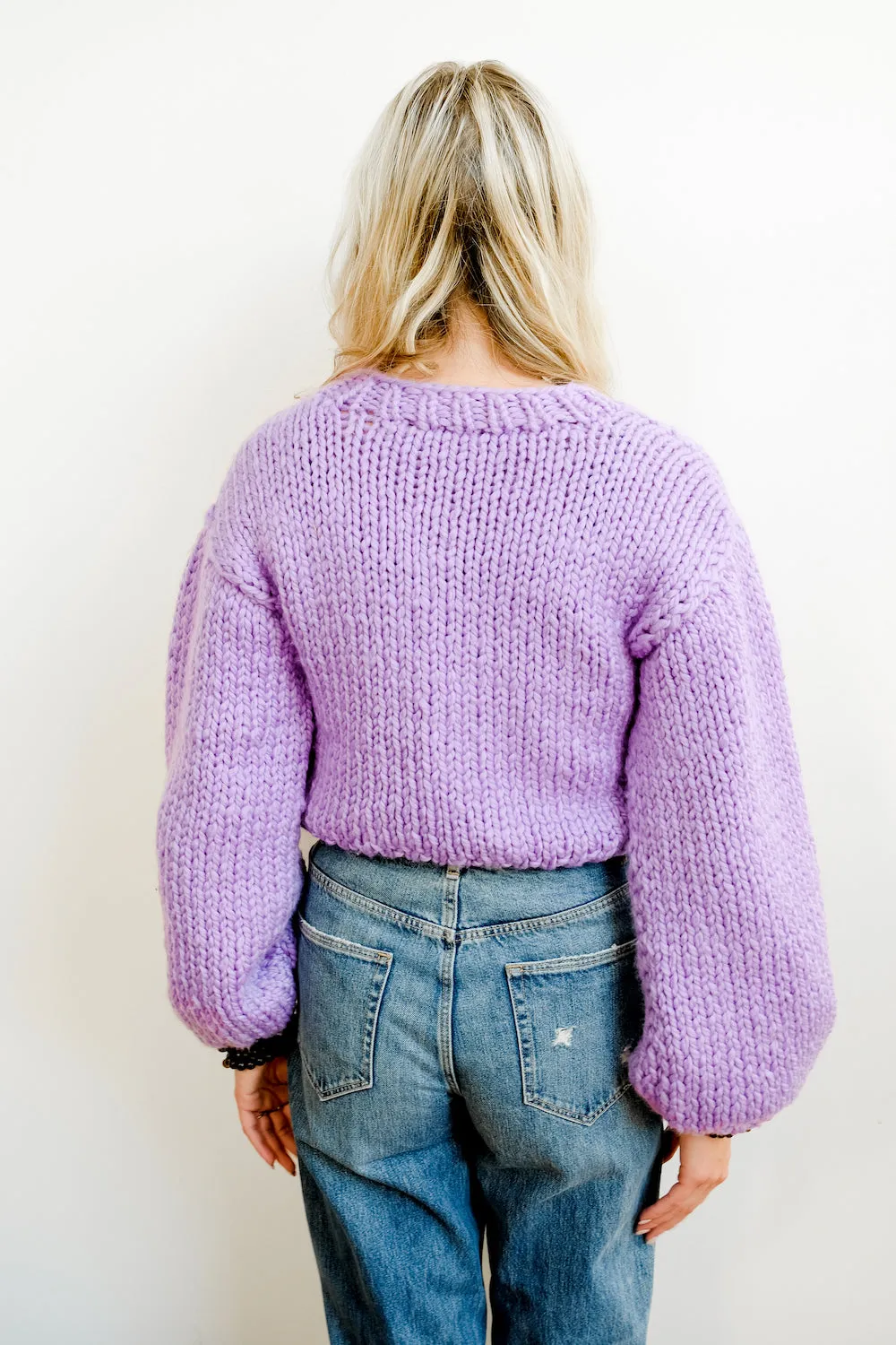 Kayla Sweater in Electric Purple
