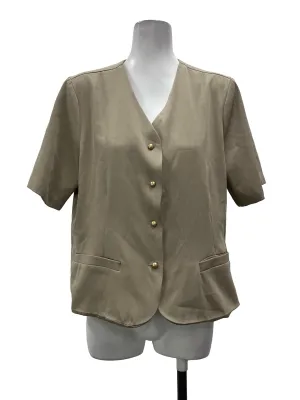 Khaki Button Down Blouse