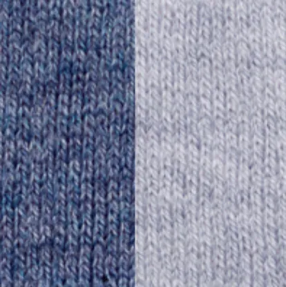 Kinross Cashmere Reversible Hi Low Vee Sweater, Marlin & Gris