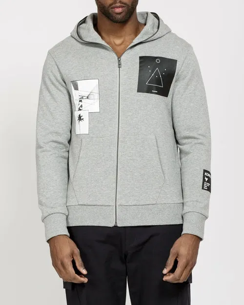 Konus Men's Hoodie w/ Digital Print in Black