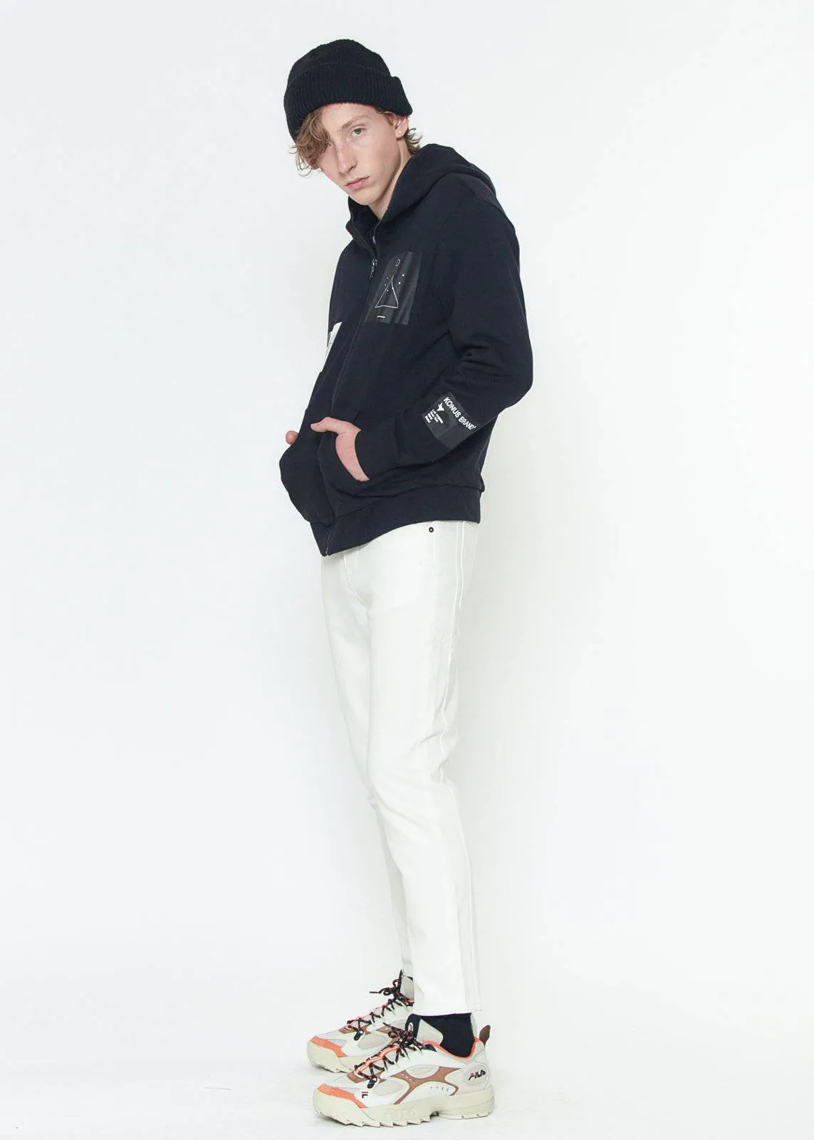 Konus Men's Hoodie w/ Digital Print in Black