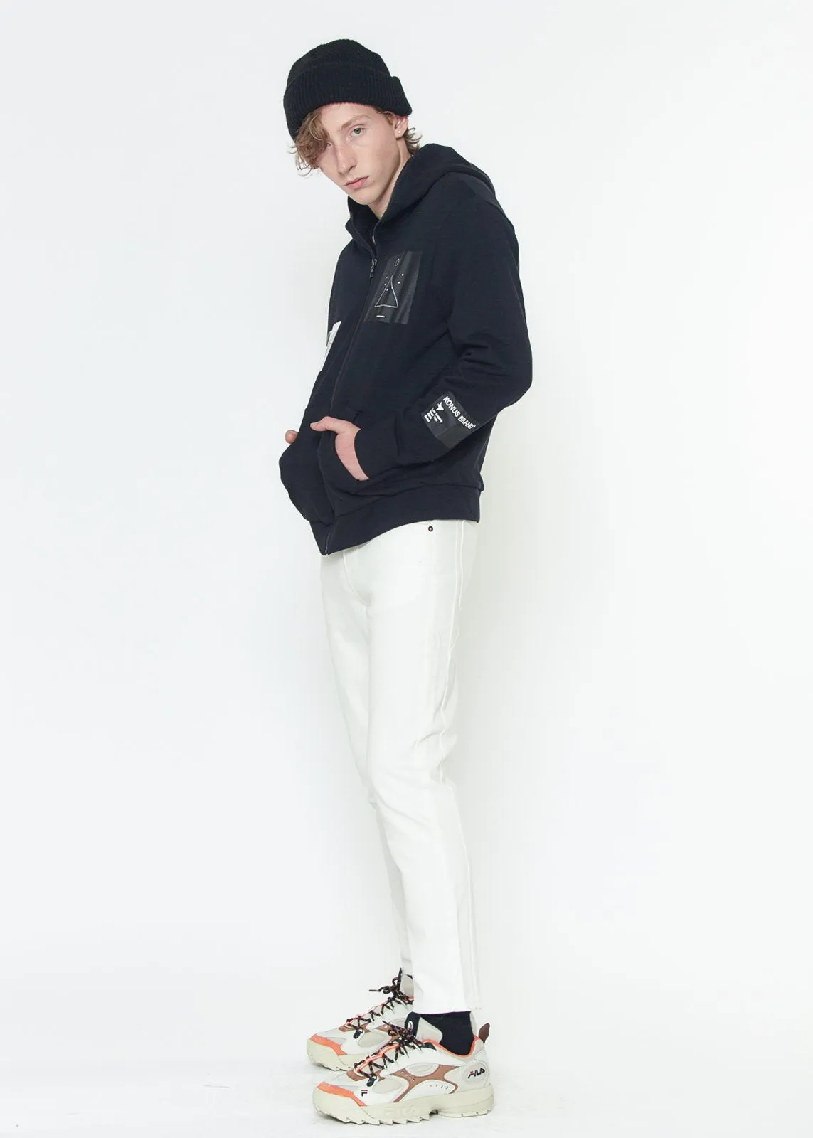 Konus Men's Hoodie w/ Digital Print in Black