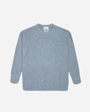 Kurt Wool Crew - Steel Blue