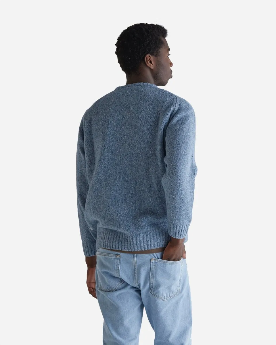Kurt Wool Crew - Steel Blue