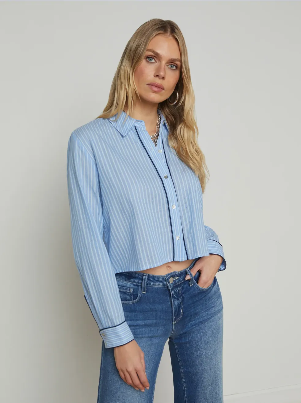 L'AGENCE COSETTE BUTTON-DOWN SHIRT