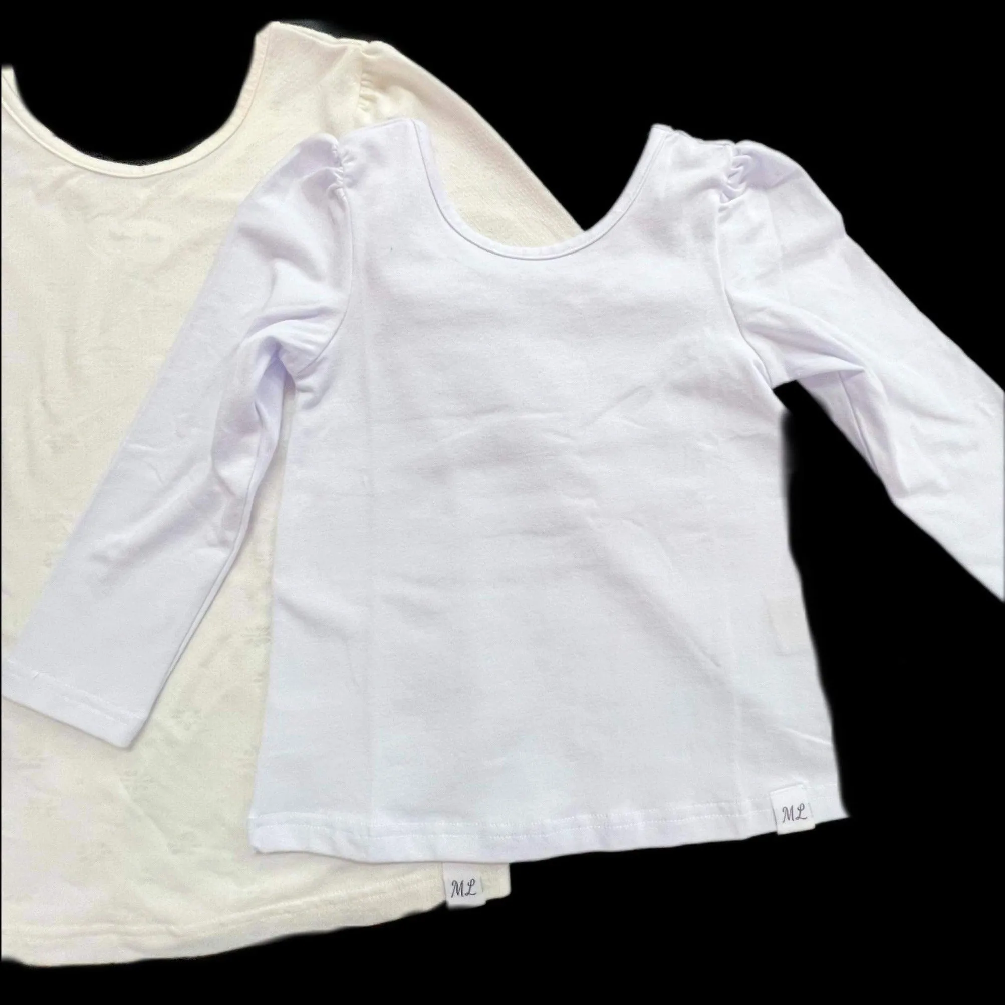 Layering Shirts White Cotton & Ivory Pointelle option
