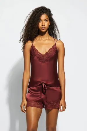 Layla  Silk Cami - Ruby