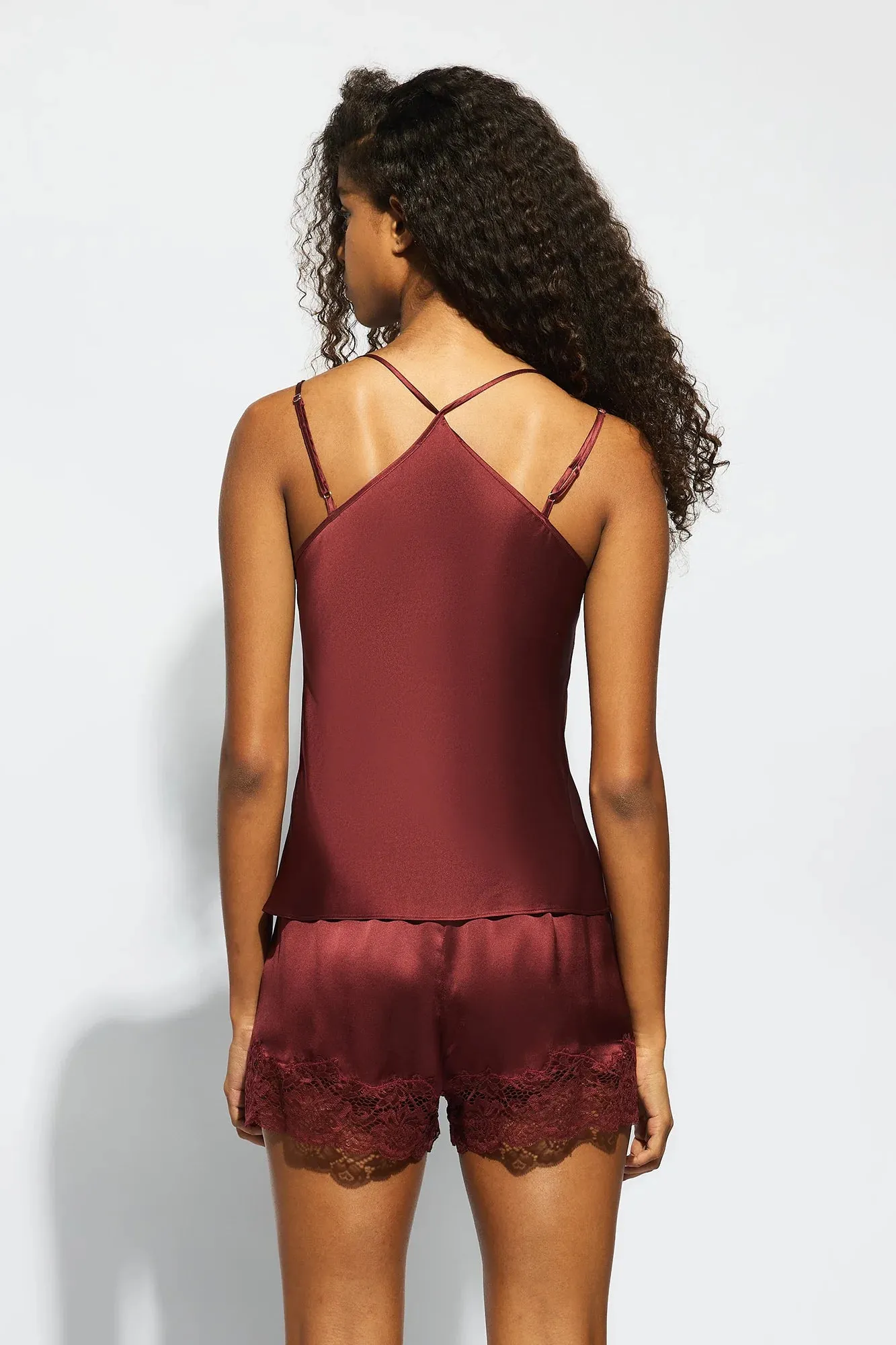 Layla  Silk Cami - Ruby