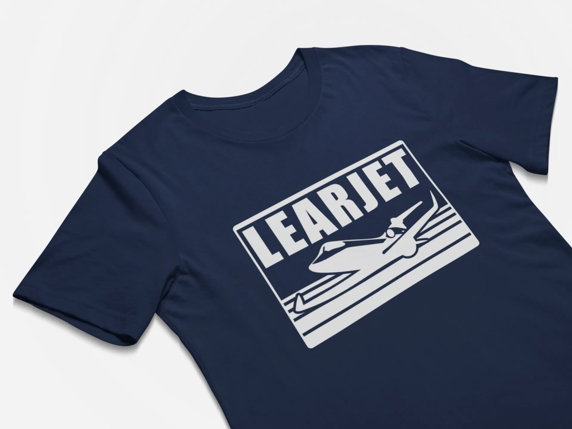 Learjet Business Jet Retro Logo
