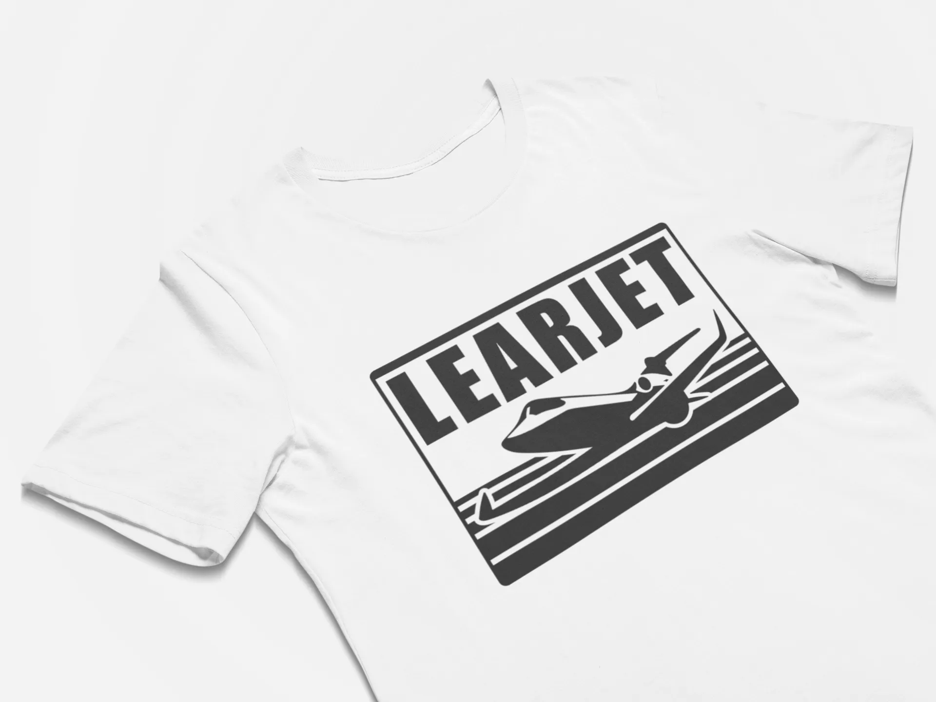 Learjet Business Jet Retro Logo