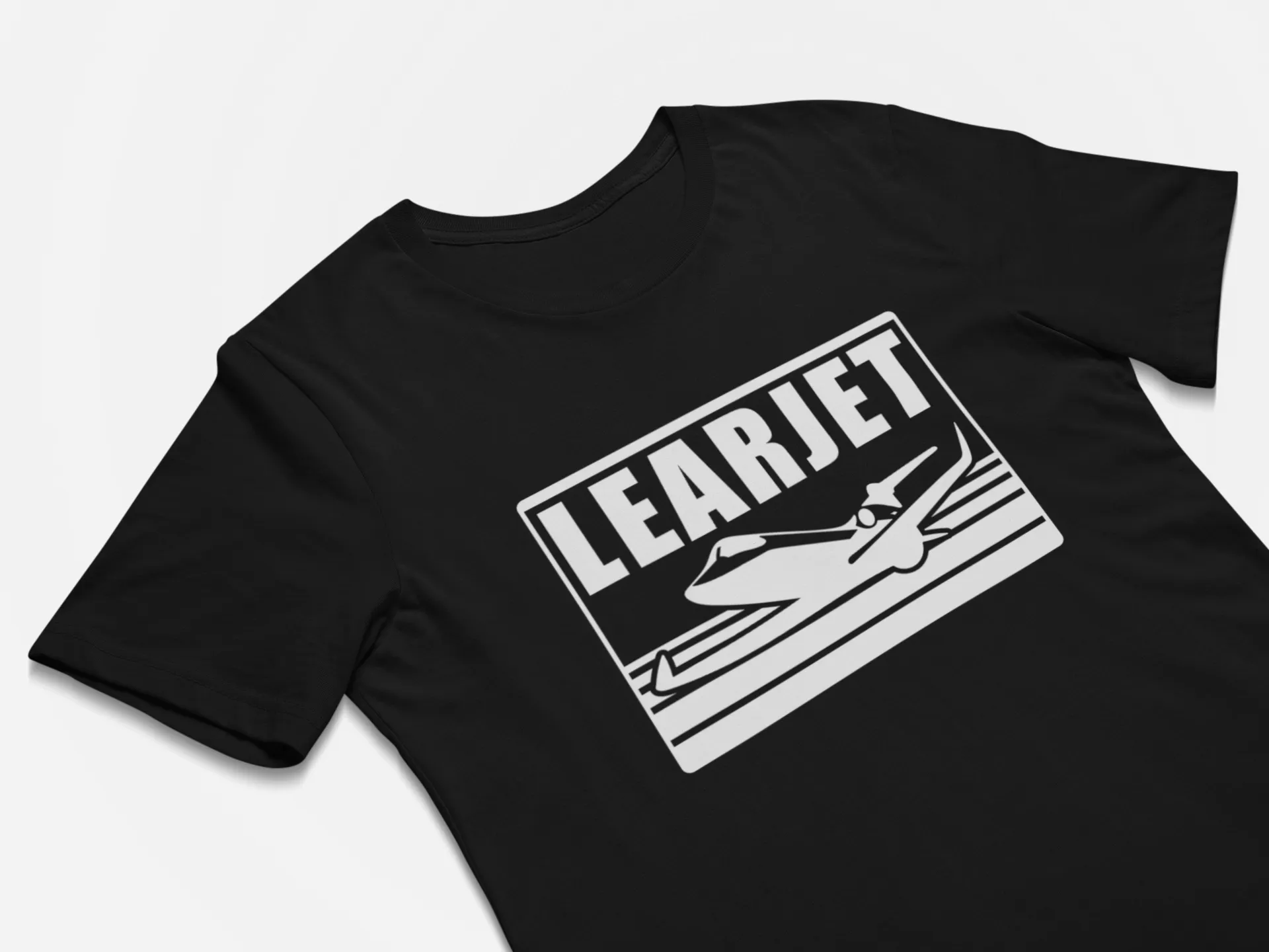 Learjet Business Jet Retro Logo