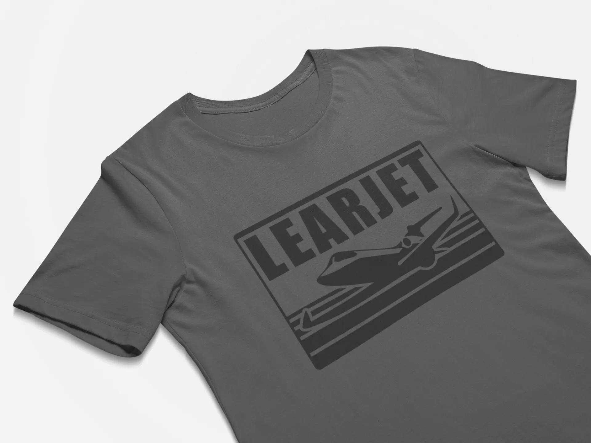 Learjet Business Jet Retro Logo