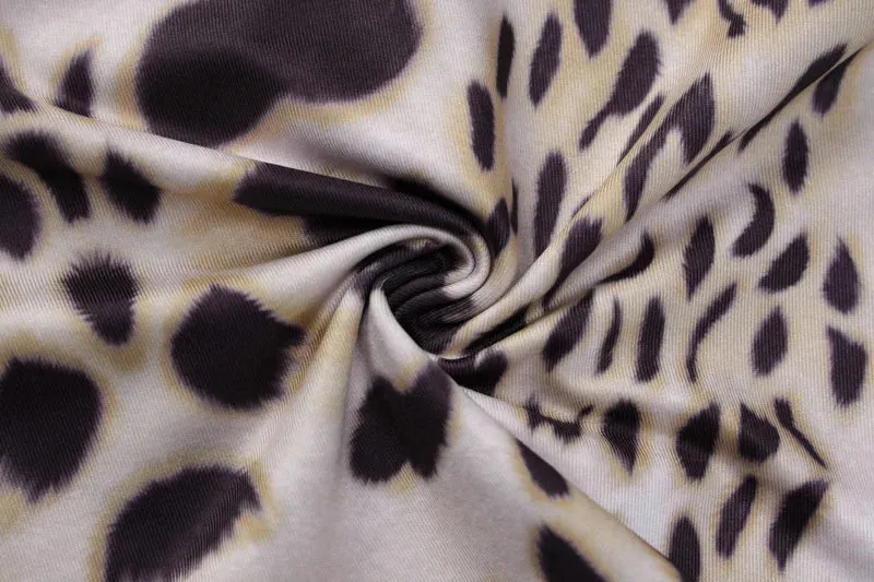 Leopard Print Slim Open Back Tank Top for Women V-Neck Stitch Slim Retro Camis Casual Y2K Streetwear