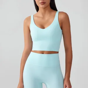 Lexi Sports Bra Tank - Light Blue