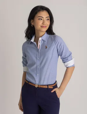 LONG SLEEVE SOLID STRETCH OXFORD SHIRT