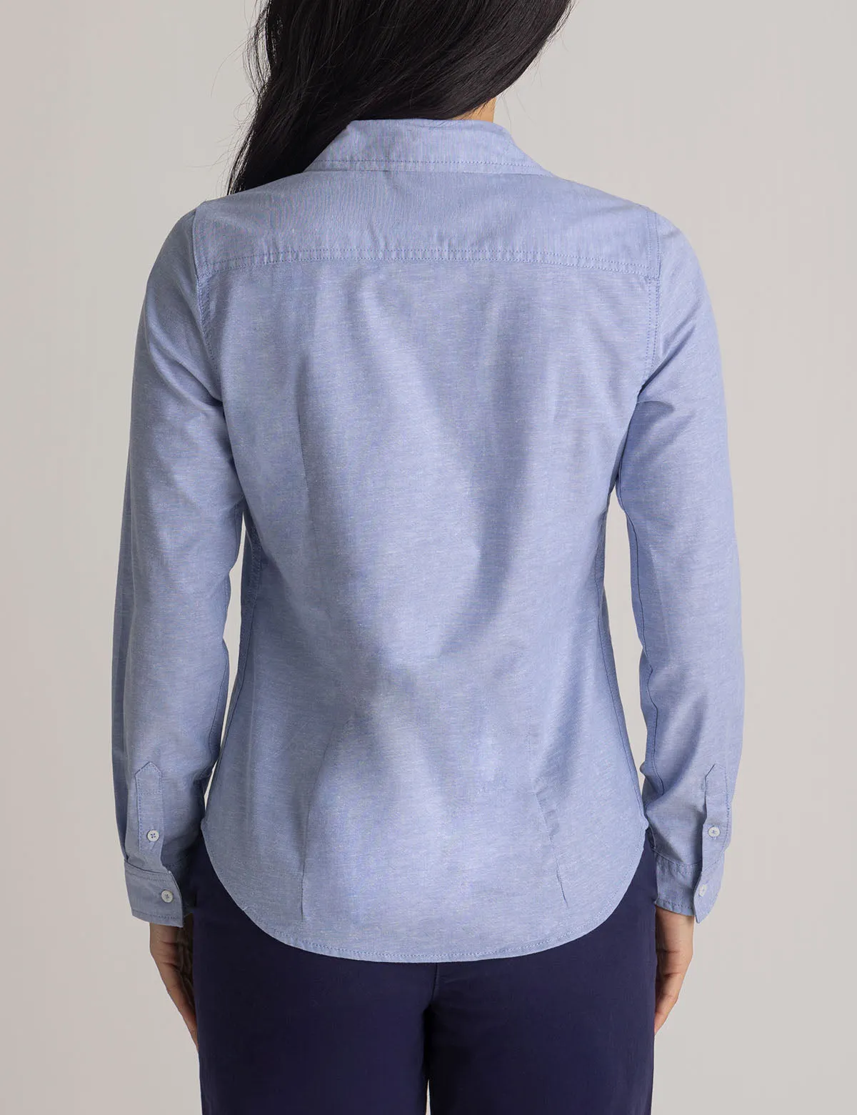 LONG SLEEVE SOLID STRETCH OXFORD SHIRT