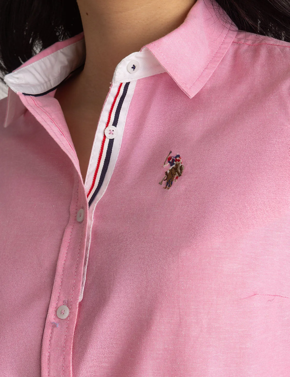 LONG SLEEVE SOLID STRETCH OXFORD SHIRT