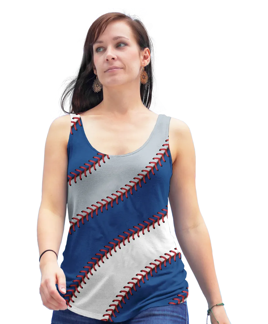 Los Angeles Baseball Stitches Racerback Tank Top