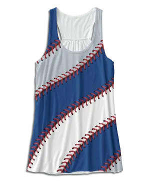 Los Angeles Baseball Stitches Racerback Tank Top