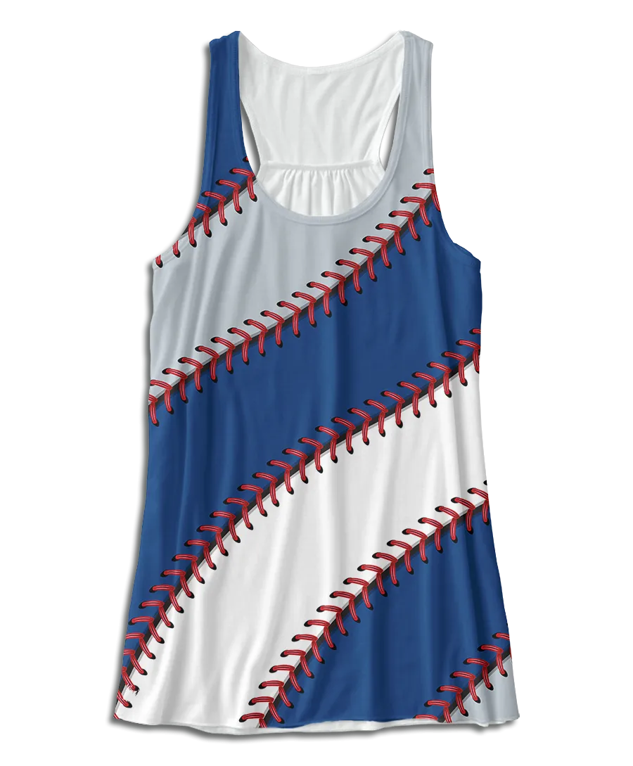 Los Angeles Baseball Stitches Racerback Tank Top