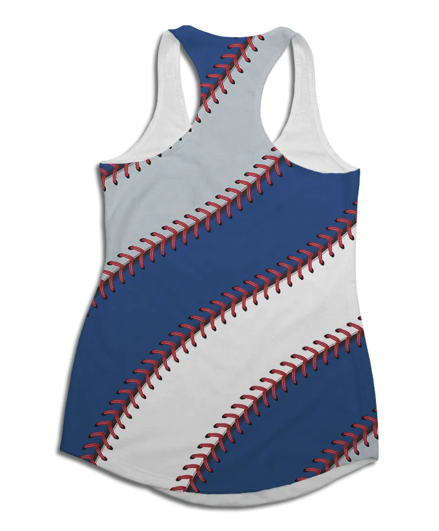 Los Angeles Baseball Stitches Racerback Tank Top