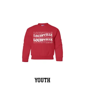 Louisville Wavy Youth Crewneck