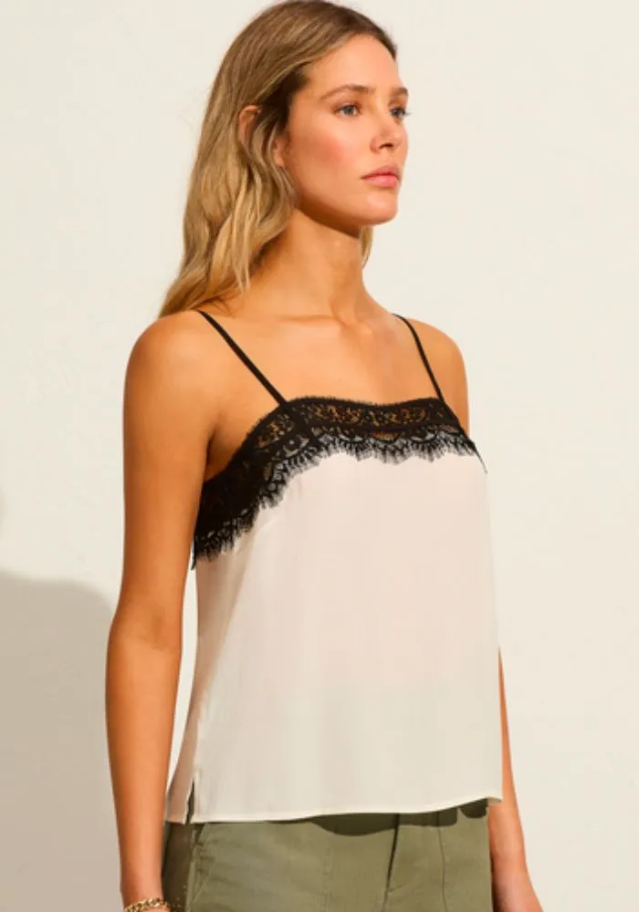 Lourdes Slip Cami - Ivory