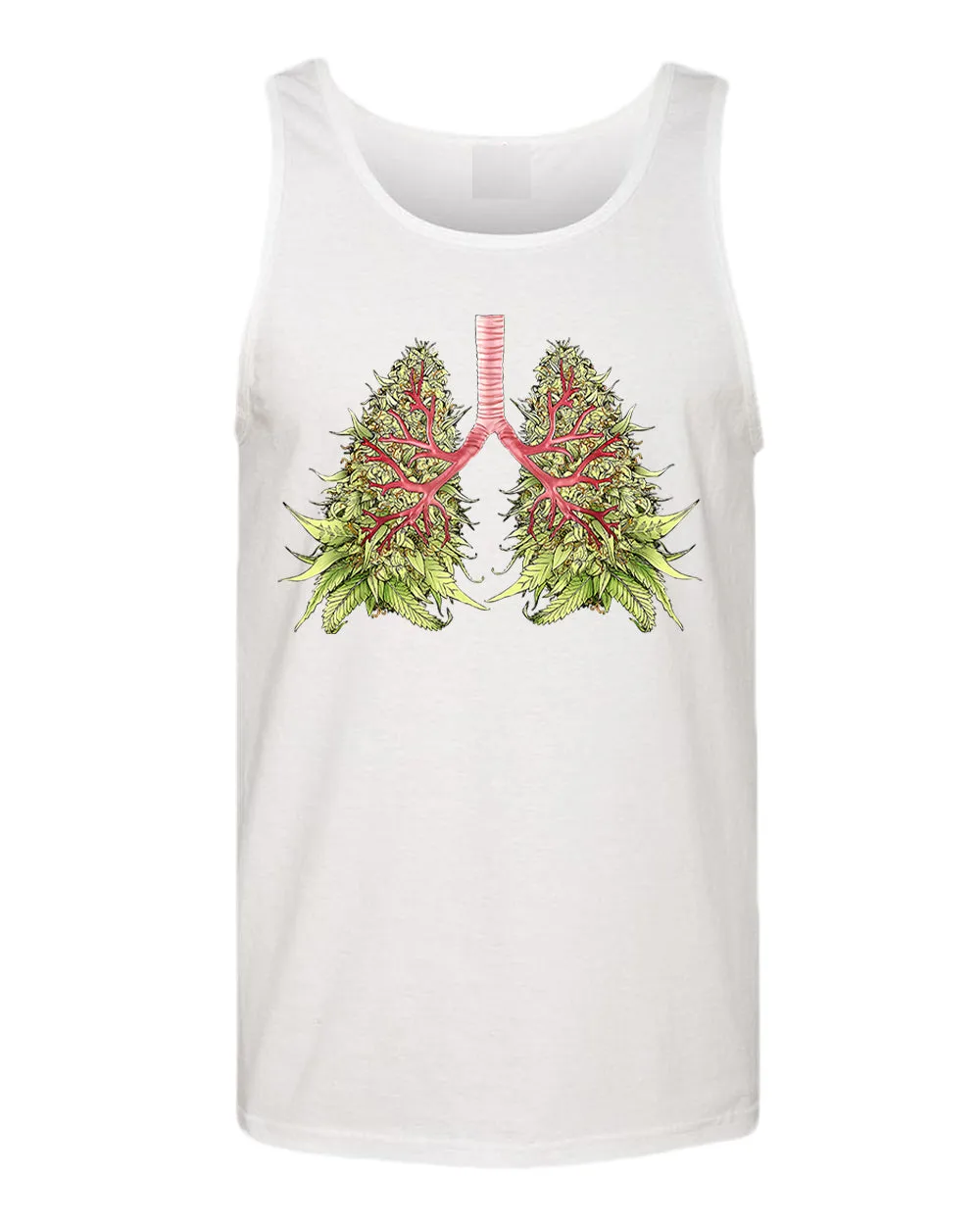Lung leaf funny tank top