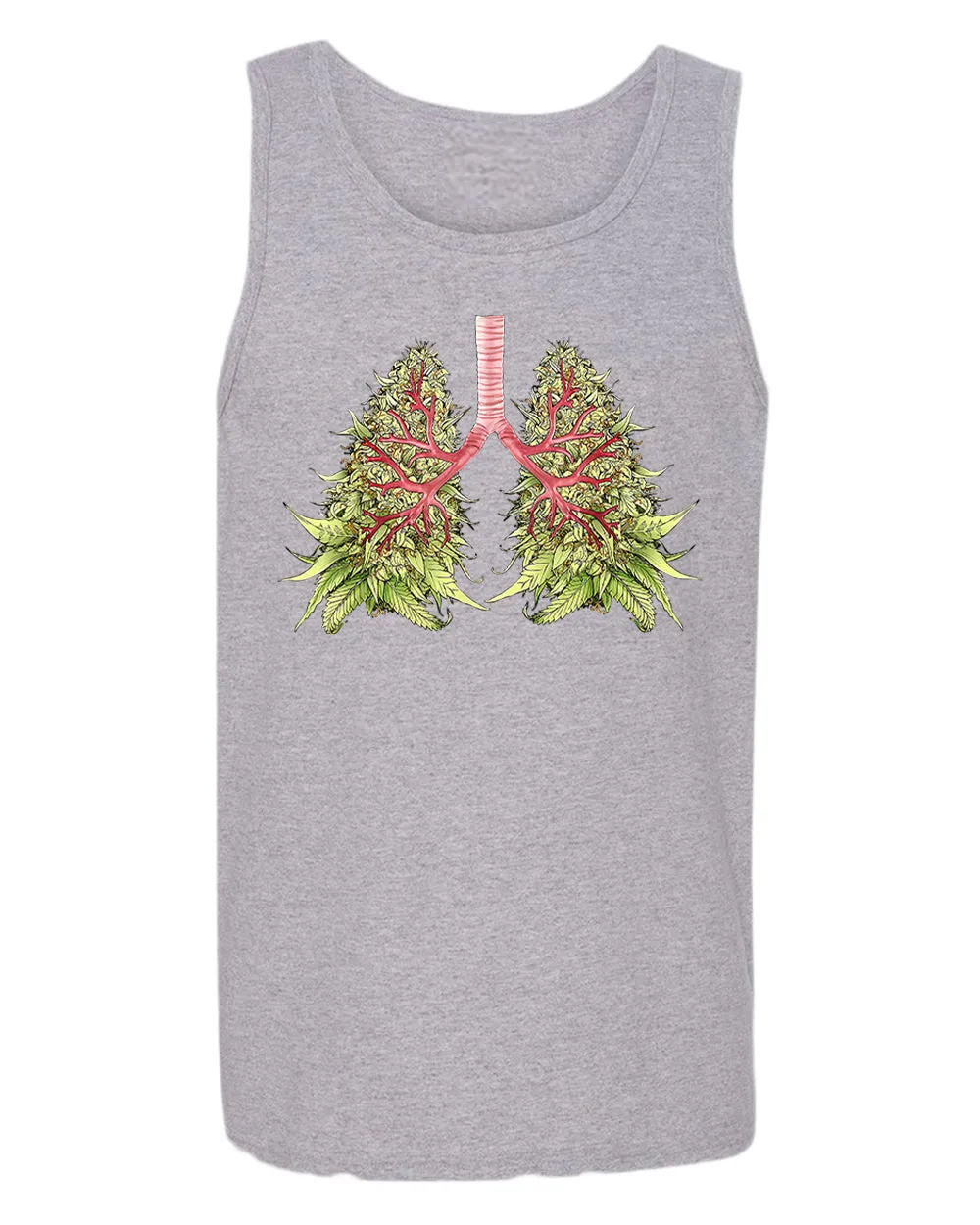 Lung leaf funny tank top