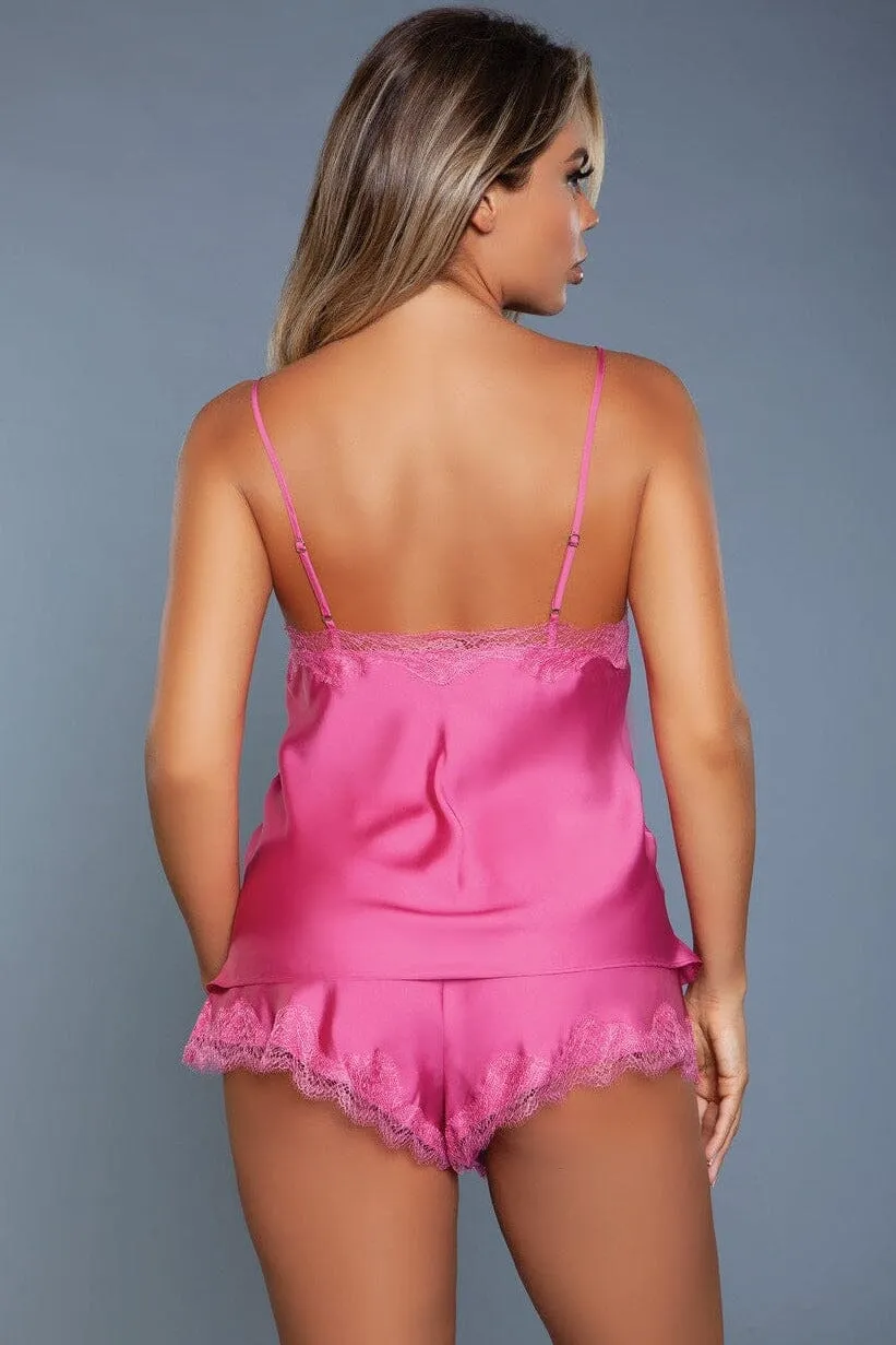 Luxe Cami Set With Lace Trim