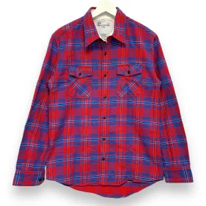 [M] Visvim 12SS Black Elk Flannel Check Shirt Red